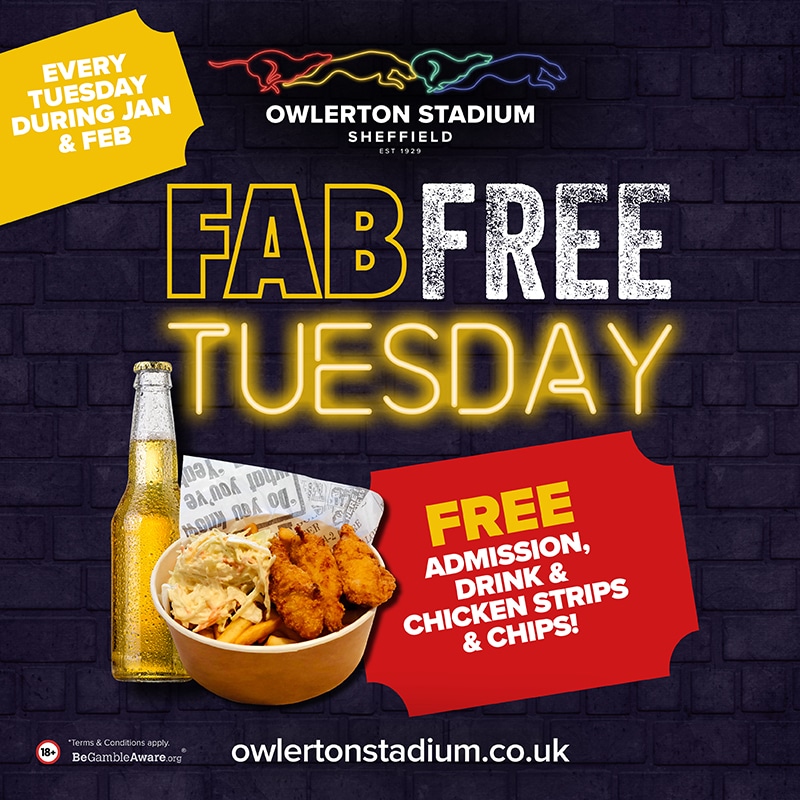 What’s On in Sheffield: 2022 Food and Drink Offers at Owlerton Stadium - what's on in Sheffield - Owlerton Stadium